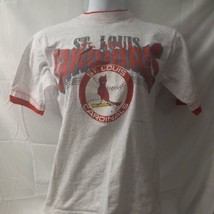 Vintage St. Louis Cardinals Shirt Mens Large Tru-Fan 1995 Signatures Gray MLB  - £18.66 GBP
