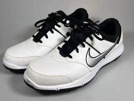 Nike 844551-100 Durasport 4 Men&#39;s Golf Shoes White Black Silver Size 9.5W - £25.90 GBP