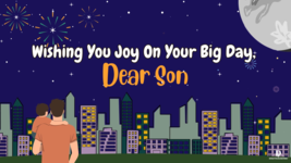 Ecard for Birthday - Title: Wishing You Joy On Your Big Day, Dear Son - $1.99