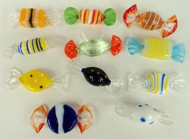 Decorative Hand Blown Art Glass Candy - Lot of 11 (C) - All Different - £19.28 GBP