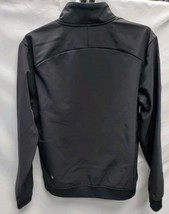 Men's Medium Water Resistant Soft Shell Lightweight Jacket Black Fleece Lined image 3