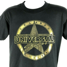 Universal Studios Orlando Fla Gold Star sz M/L Vtg T-Shirt Slim Large USA Oneita - £27.96 GBP