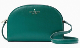Kate Spade Perry Dark Green Leather Dome Crossbody K8697 NWT Deep Jade $279 FS - £71.21 GBP
