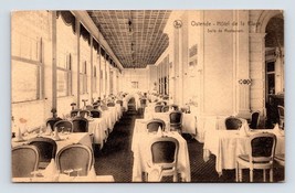 Dining Room Hotel De La Plage Ostende Belgium 1927 DB Postcard M2 - £3.53 GBP