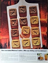 Metrecal Wafers New oven-baked wafers delicious-1964 Vintage Print Ad - $9.93