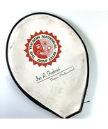 Vintage Tennis Racquet Cover White The Tucson National Zip Closure No Ra... - $12.30 CAD
