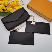 Luxury Designer Women&#39;s Messenger Bag Crocodile Pattern Lock Portable Chain Bag  - £72.61 GBP
