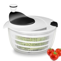 Salad Spinner Lettuce Dryer, Durable Rotary Veggie Washer With Compact B... - £31.38 GBP