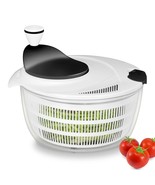 Salad Spinner Lettuce Dryer, Durable Rotary Veggie Washer With Compact B... - £31.44 GBP