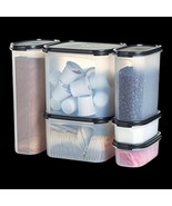 Tupperware Modular Mate Beverage center storage containers 6 pc set Blac... - €63,85 EUR