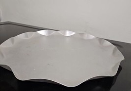 Scalloped Metal Plate 11 Inches - $6.92