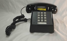Vintage Western Electric 2500 DMG Telephone Push Button Tabletop Black - £25.59 GBP