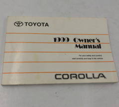 1999 Toyota Corolla Owners Manual Handbook OEM E01B51028 - £28.76 GBP
