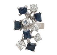 Authenticity Guarantee

18k White Gold Genuine Natural Sapphire Diamond Moder... - $2,272.05