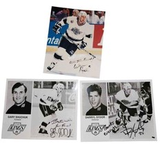 Vintage Autographs 8x10 NHL LA Kings - Warren Rychel Darryl Sydor Gary Shuchuk - £19.11 GBP