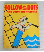1942 Saalfield Publishing Co. &quot;Follow the Dots&quot; coloring book - £11.94 GBP