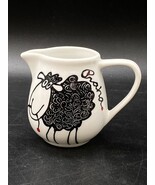 Praha Czech Czechoslovakia White Derpy Sheep Mini Creamer Pitcher Milk G... - $24.74