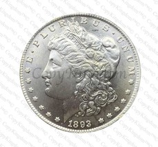 1893 P Morgan Silver Dollar Commemorative COPY coin - £11.87 GBP