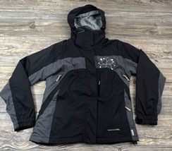 TRESSPASS &quot;LANDY&quot; Coldheat Youth Girls Winter Ski Jacket Black/Grey Size... - £19.36 GBP