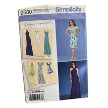 Simplicity 2580 Sewing Pattern Sizes 6-14 Misses&#39; Dresses Day &amp; Evening - uncut - £9.47 GBP