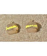 Cheeseburger Earrings Pendants Food Jewelry Unique Handmade Gift for Food - $11.23 CAD
