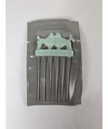 Vintage POODLE Mid Century Blue Plastic Hair Comb/Pick - $9.99