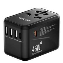 LENCENT 30W 4-Port Fast Charging Travel Socket - Power Delivery PD Phone Charger - £13.32 GBP+