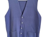 N. Peal Cashmere Sweater Vest button-up Waistcoat, Size Large  - $154.28