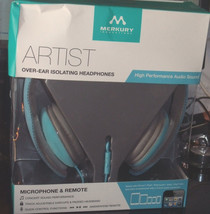 Merkury Artist Over-Ear Isolating HeadPhones Microhpne &amp; Remote New  - £62.29 GBP