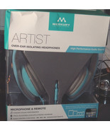Merkury Artist Over-Ear Isolating HeadPhones Microhpne &amp; Remote New  - $107.83 CAD
