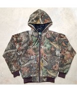 Cabela&#39;s Leaf Camo Insulated Hooded Zipper Hunting Jacket - Men&#39;s Size S... - £39.78 GBP