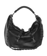 Bruno Rossi Italian Made Black Calf Leather Large Crossbody Hobo Shoulde... - £484.70 GBP