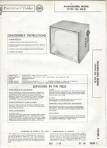 1958 PACKARD-BELL 17VT4 TELEVISION Tv Receiver Photofact MANUAL Schemati... - $10.88