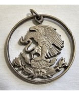 Vintage dragon Art Pendant Carved in Old US Quarter Coin for Necklace - $358.07 MXN
