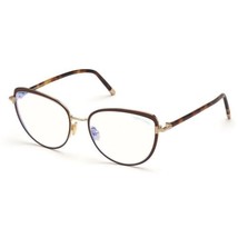 TOM FORD FT5741-B 048 Brown Enamel/Rose Gold/Blonde Havana 55mm Eyeglass... - £112.52 GBP