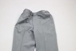 NOS Vtg 70s Streetwear Mens 36 Unhemmed Flared Bell Bottoms Chino Pants Gray USA - £77.40 GBP