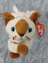 Ty Snip Siamese Kitty Cat Kitten Cream Brown 8&quot; Plush Stuffed Animal Bea... - $7.91