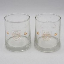 Lot of 2 Chequers Scotch Whisky Tumblers Glasses Scottish Toast - $63.04