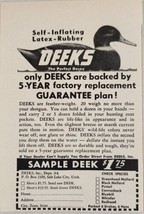 1956 Print Ad Deeks Latex Rubber Duck Decoys Salt Lake City,Utah - £5.58 GBP