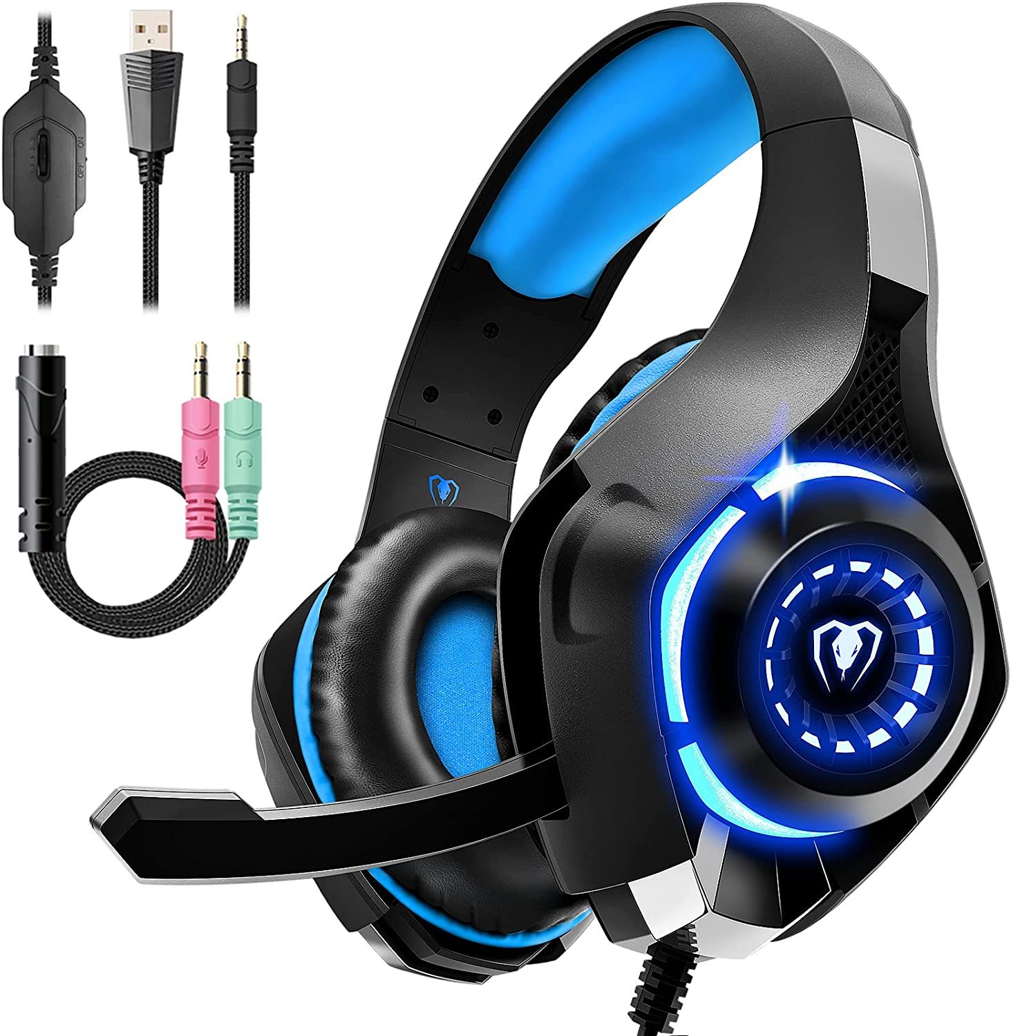 Gaming Headset for PS4 PS5 Xbox One Switch PC with Noise Canceling Mic, ... - $39.99