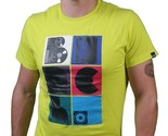 Bench UK Analogico Tee Standard Fit Verde Neon Cotone T-Shirt - $22.48