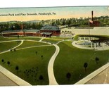 Lawrence Park and Play Grounds Postcard Pittsburgh Pennsylvania 1914 - £9.30 GBP