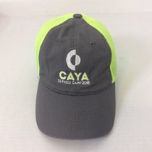 Caya Service Camp 2018 Gray Lime Green Youth Adj Mesh Back Baseball Hat ... - $14.01