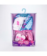 My Life As Hello Kitty Fashion Set 18&quot; Doll Skirt Bow Hat Jacket Pink Bl... - $23.17