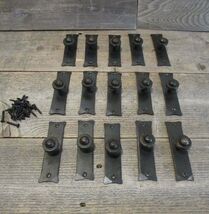 15 Hand Forged Iron Pulls 4 1/8&quot; Long Cabinet Handles Bin Door Gate Crafts - $820.40 MXN