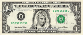 ALEXA BLISS on a Real Dollar Bill WWE Cash Money Collectible Memorabilia... - $8.88