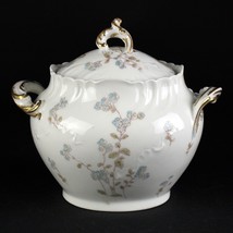 Charles Field Haviland Schleiger 1300 Blue Floral Tea or Biscuit Jar, Antique 6&quot; - £58.99 GBP