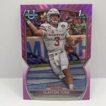 2022 Bowman Chrome University Football Clayton Tune #98 Pink Houston - $2.37