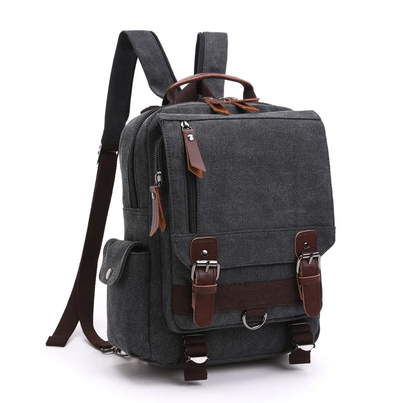 Canvas Backpack Man Travel Backpack Multifunctional Shoulder Bag Men Women Lapto