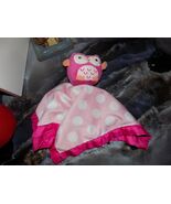 Circo Target Pink Owl Baby Lovey Polka Dot Plush Security Blanket - €13,63 EUR